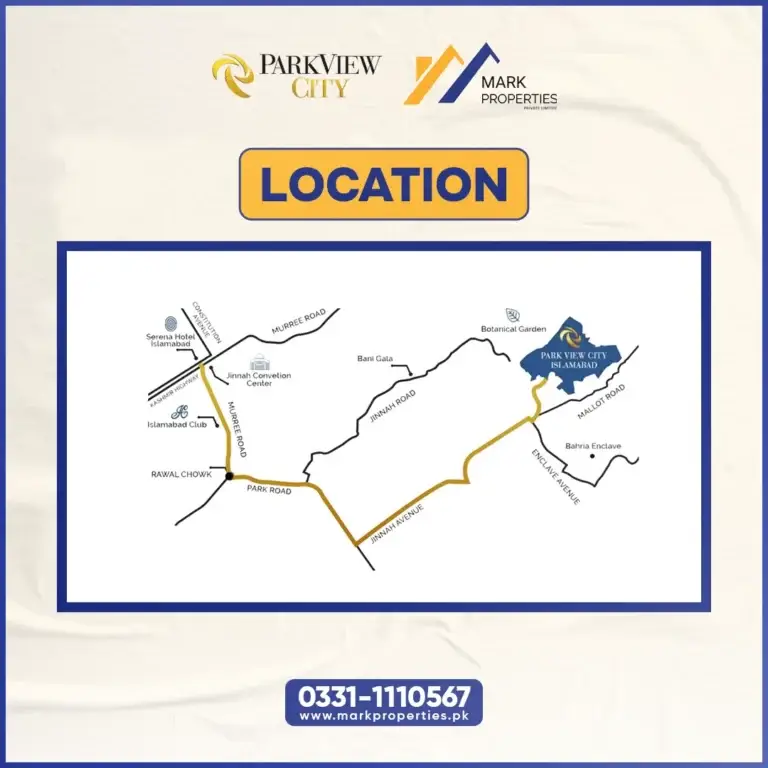 PARK VIEW CITY ISLAMABAD LOCATION
